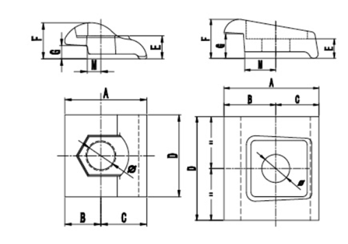 PDB01-07  CASTING RAIL CLIP